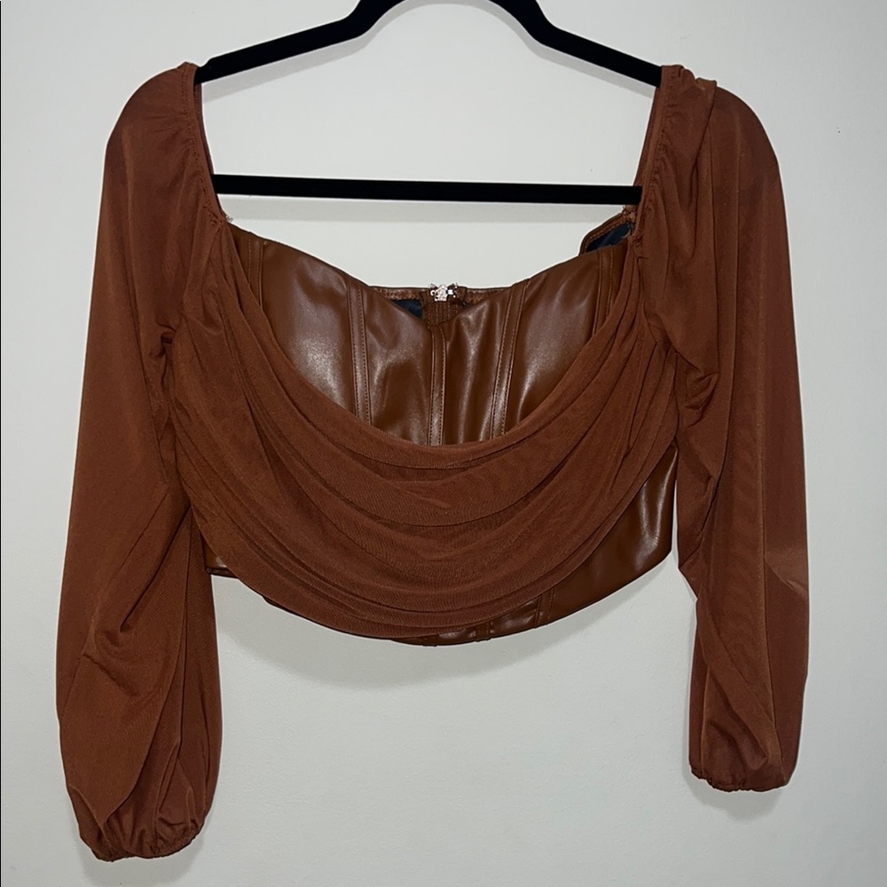 Edgy Luxe Off The Shoulder Corset Top
